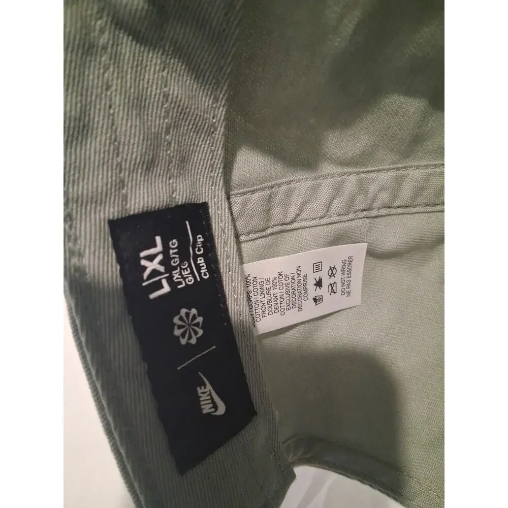 NWT Nike Club Cap Unstructured Swoosh Classic Hat Sage Green Size L/XL...